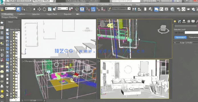 3dsmax与V-Ray室内渲染技术综合训练视频教程(图2)