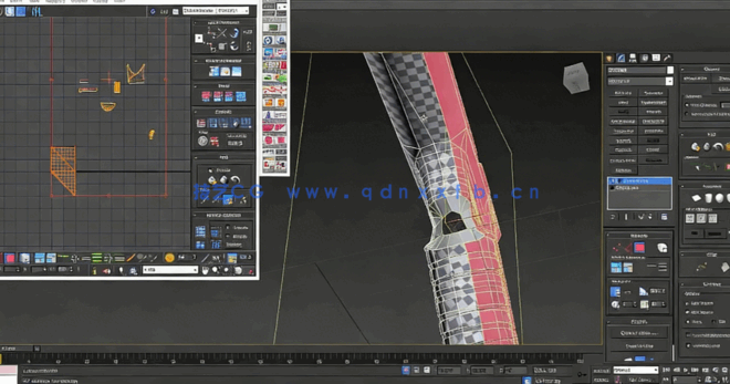 3dsmax游戏手枪建模与纹理贴图实例制作视频教程第一季(图1)
