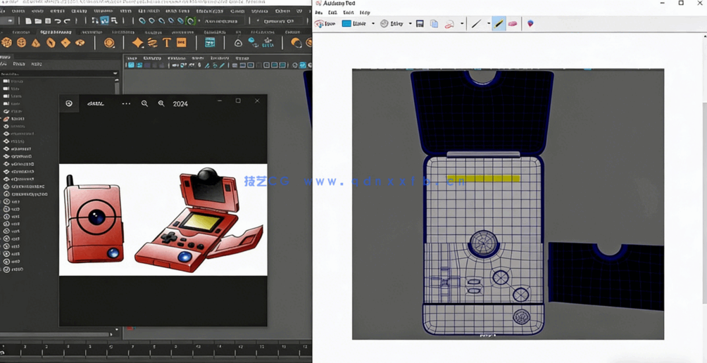 Maya掌上游戏机完整建模制作流程视频教程(图4)