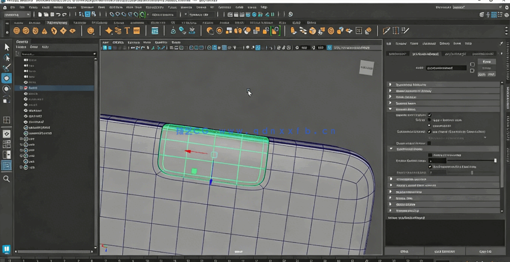 Maya掌上游戏机完整建模制作流程视频教程(图5)