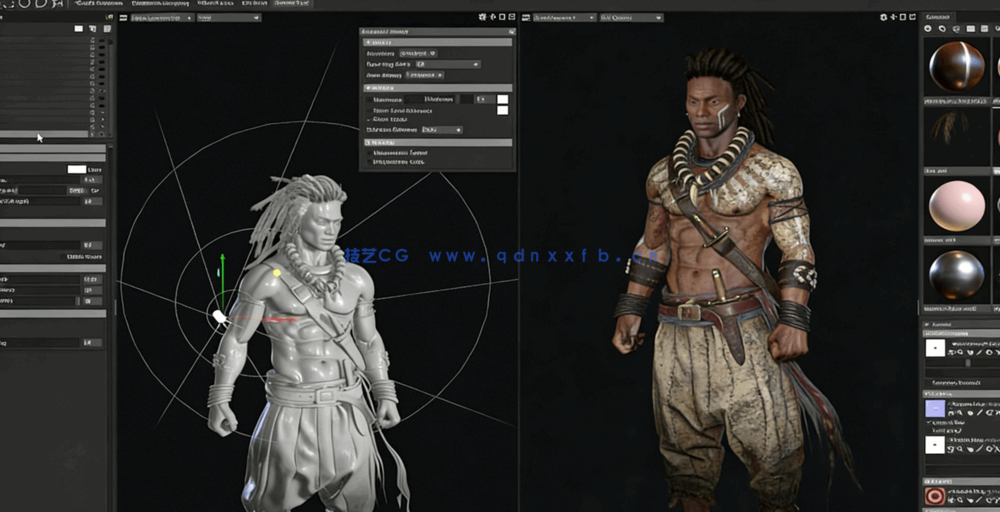 Maya逼真实时游戏人物角色制作流程视频教程(图6)