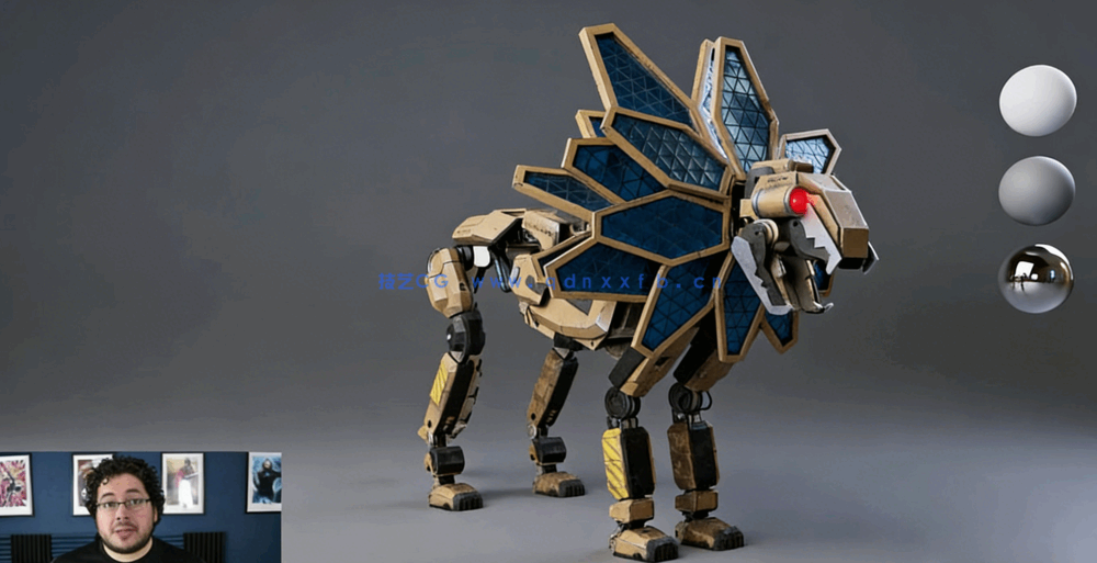 Maya机械生物硬表面建模大师级视频教程(图1)