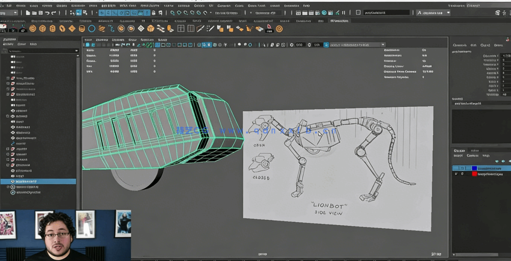 Maya机械生物硬表面建模大师级视频教程(图2)