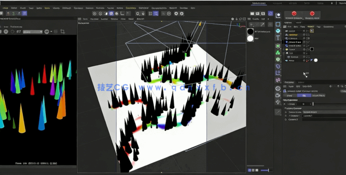 Cinema 4D与AE动画纹理Mograph驱动技术视频教程(图2)