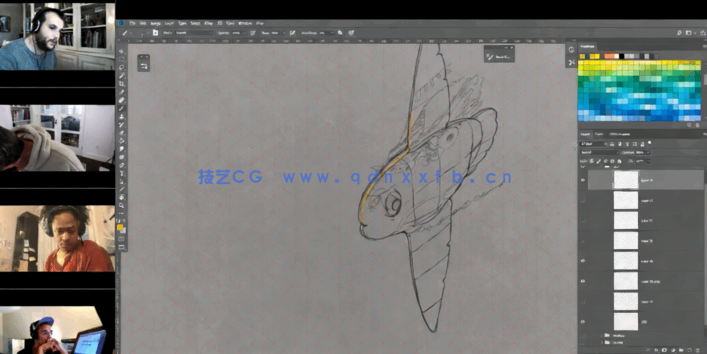 C4D与PS概念艺术2D3D世界观融合设计视频教程(图3)