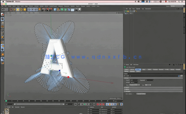 C4D毛茸字母小怪物实例制作训练视频教程(图2) C4D毛茸字母小怪物实例制作训练视频教程(图2)