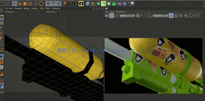 灰猩猩GSG出品C4D S22版UV工具贴图技术视频教程 (图3) 灰猩猩GSG出品C4D S22版UV工具贴图技术视频教程 (图3)