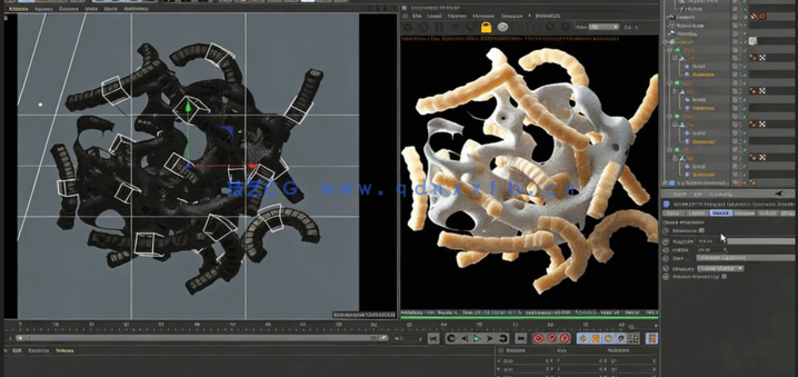C4D逼真薯条食品完整制作流程视频教程(图2) C4D逼真薯条食品完整制作流程视频教程(图2)