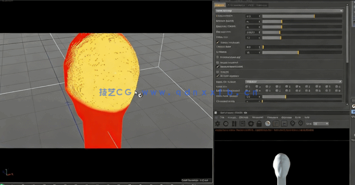 C4D火柴燃烧特效实例制作视频教程 (图3)