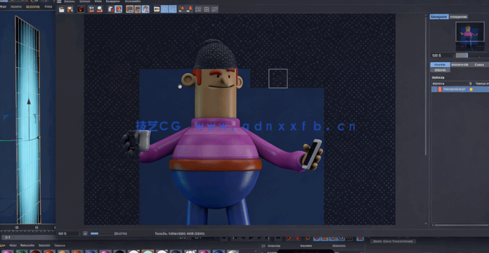 C4D Cinema 4D卡通角色创作完整实例训练视频教程(图5)