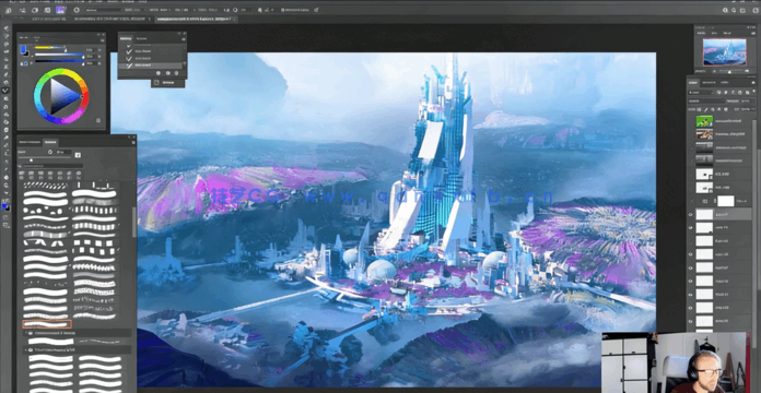 C4D与PS未来科幻城市景观构建工作流程视频教程(图3) C4D与PS未来科幻城市景观构建工作流程视频教程(图3)