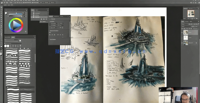 C4D与PS未来科幻城市景观构建工作流程视频教程(图2) C4D与PS未来科幻城市景观构建工作流程视频教程(图2)
