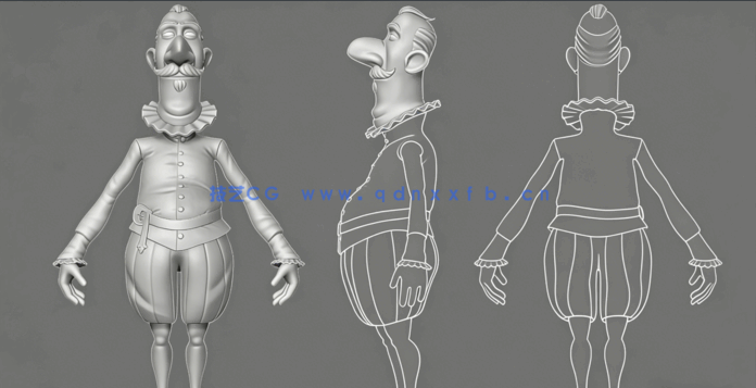 C4D创建面部动画处理实例完整制作视频教程(图2) C4D创建面部动画处理实例完整制作视频教程(图2)