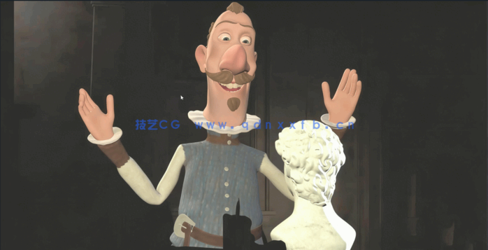 C4D创建面部动画处理实例完整制作视频教程(图6) C4D创建面部动画处理实例完整制作视频教程(图6)