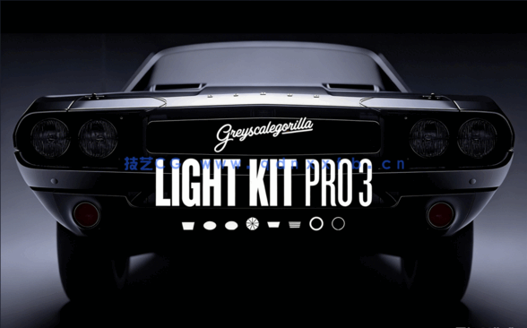 C4D中Light Kit Pro灯光照明预设使用技术视频教程(图3) C4D中Light Kit Pro灯光照明预设使用技术视频教程(图3)