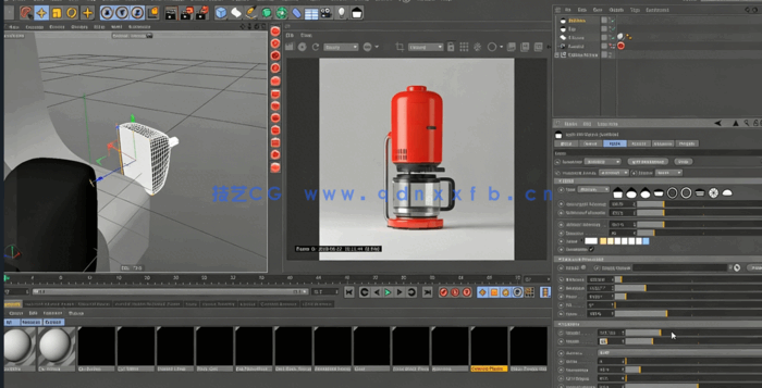 C4D中Light Kit Pro灯光照明预设使用技术视频教程(图6) C4D中Light Kit Pro灯光照明预设使用技术视频教程(图6)