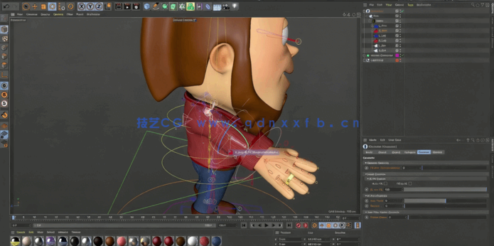 C4D种3D角色绑定动画大师班训练视频教程(图2) C4D种3D角色绑定动画大师班训练视频教程(图2)