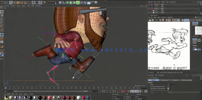 C4D种3D角色绑定动画大师班训练视频教程(图5) C4D种3D角色绑定动画大师班训练视频教程(图5)