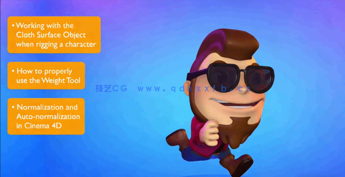 C4D种3D角色绑定动画大师班训练视频教程(图6) C4D种3D角色绑定动画大师班训练视频教程(图6)
