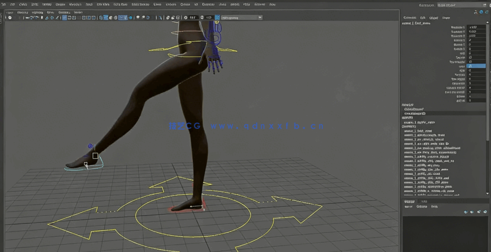 Maya与Blender复杂舞蹈动作动画制作视频教程(图3) Maya与Blender复杂舞蹈动作动画制作视频教程(图3)