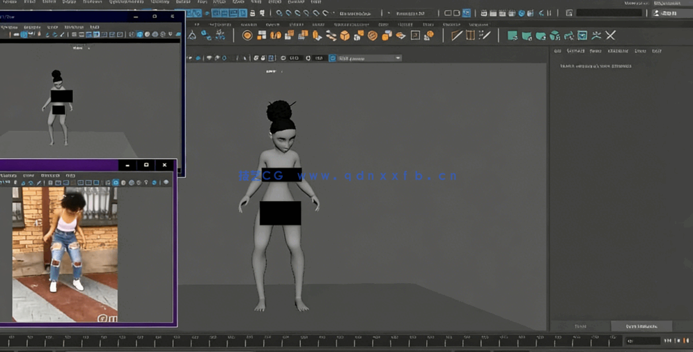 Maya与Blender复杂舞蹈动作动画制作视频教程(图5) Maya与Blender复杂舞蹈动作动画制作视频教程(图5)
