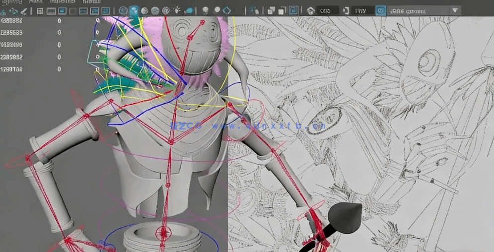 Maya人物角色建模概念设计技术视频课程(图7)
