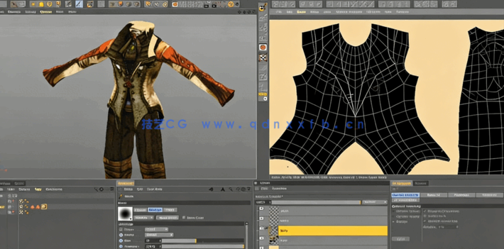 C4D游戏人物角色艺术制作视频教程(图2)