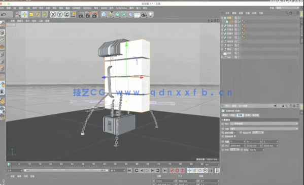 肖坤前C4D金属文字建模渲染视频教程(图3) 肖坤前C4D金属文字建模渲染视频教程(图3)