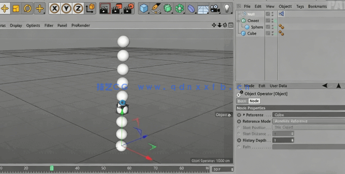 C4D中XPresso可视化脚本模板技术训练视频教程(图3)