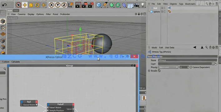 C4D中XPresso可视化脚本模板技术训练视频教程(图5)