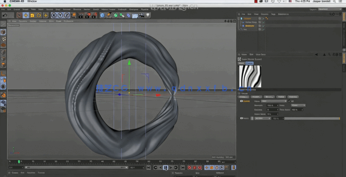 C4D抽象形状元素设计制作视频教程 (图3) C4D抽象形状元素设计制作视频教程 (图3)