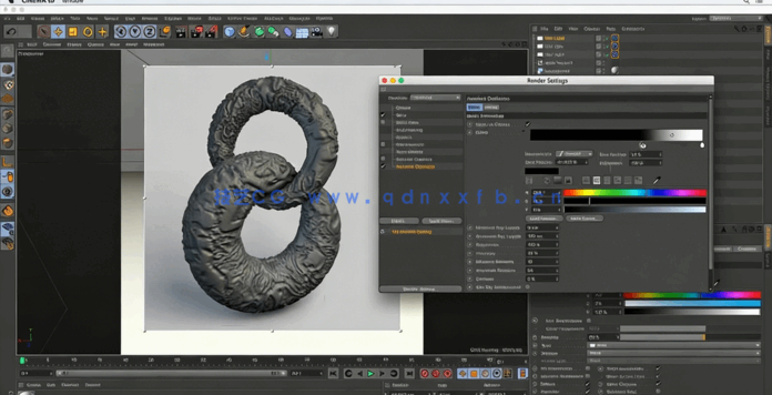 C4D抽象形状元素设计制作视频教程 (图5) C4D抽象形状元素设计制作视频教程 (图5)