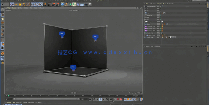 C4D贴图材质顶点映射技术视频教程 (图2) C4D贴图材质顶点映射技术视频教程 (图2)