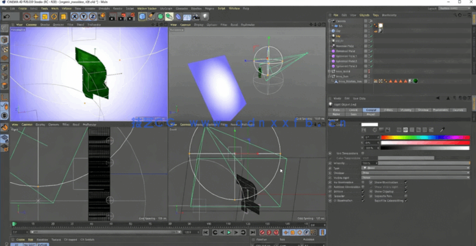 C4D贴图材质顶点映射技术视频教程 (图5) C4D贴图材质顶点映射技术视频教程 (图5)