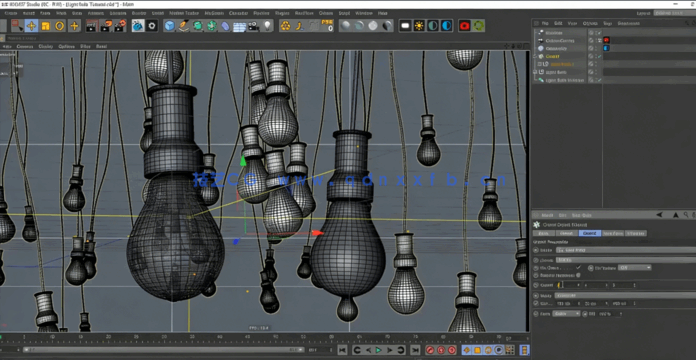 C4D高级教程 用OC渲染器渲染发光的电灯泡(图2) C4D高级教程 用OC渲染器渲染发光的电灯泡(图2)