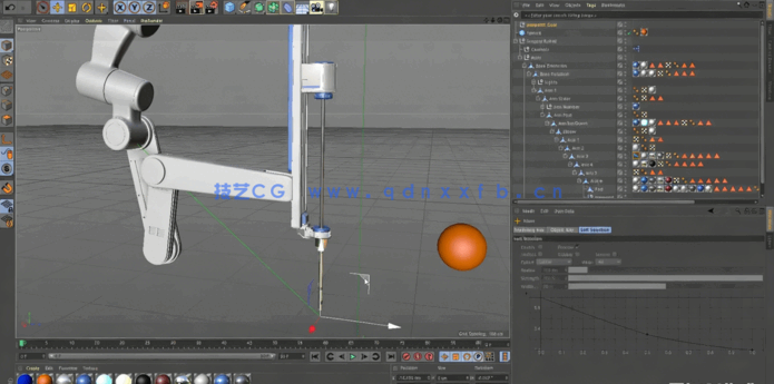 Cinema 4D精准外科机械手臂动画制作视频教程(图3)
