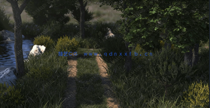 C4D超逼真小型环境场景实例制作视频教程(图2)