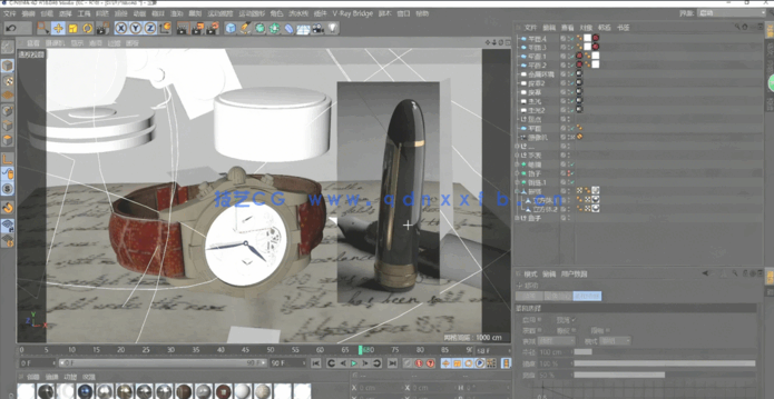 C4D写实渲染VRay渲染器实例视频教程(图6) C4D写实渲染VRay渲染器实例视频教程(图6)