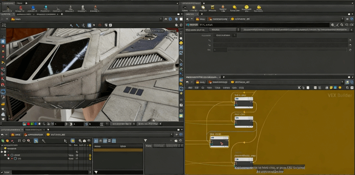 Houdini影视级科幻动作镜头制作完整流程视频教程(图2)