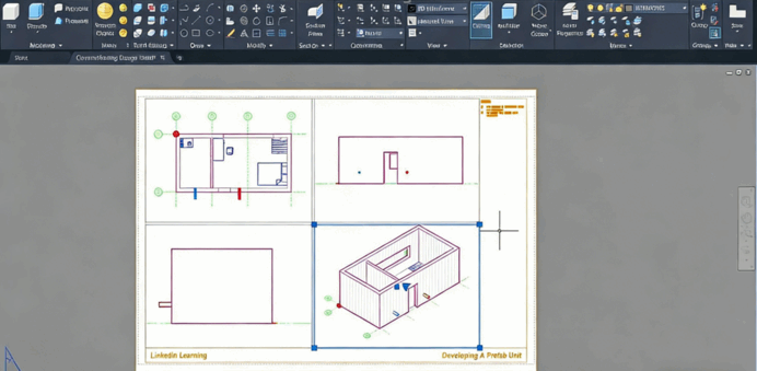 AutoCAD模块化预制单元技术训练视频教程(图5)