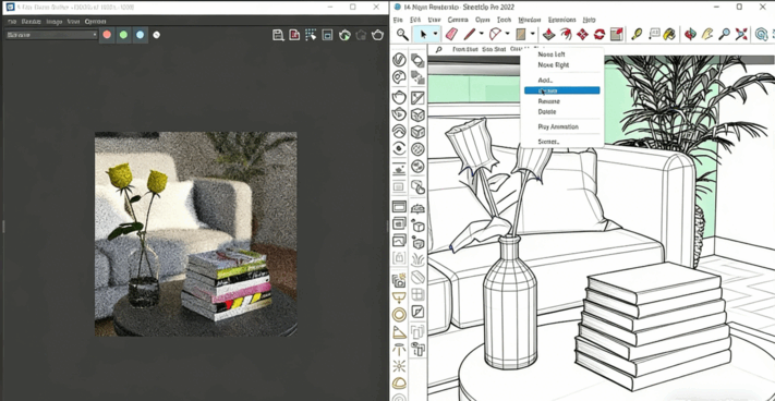 V-Ray6和Sketchup逼真客厅室内设计训练视频教程(图4)