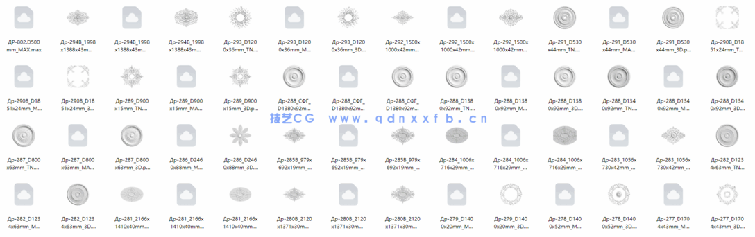 330款欧式雕花灯盘模型(图2) 330款欧式雕花灯盘模型(图3)