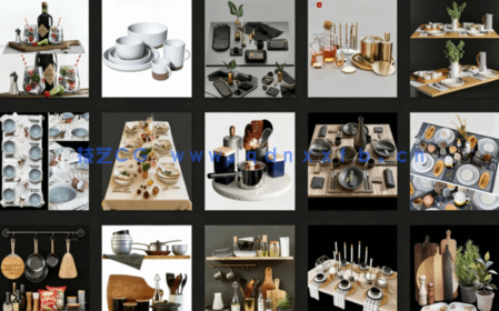 3dsky精品餐桌摆件高质量模型（150个）(图3)