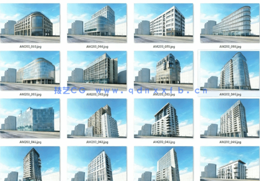 城市楼房建筑高楼大厦3D模型 Evermotion Archmodels Vol.203(图3)