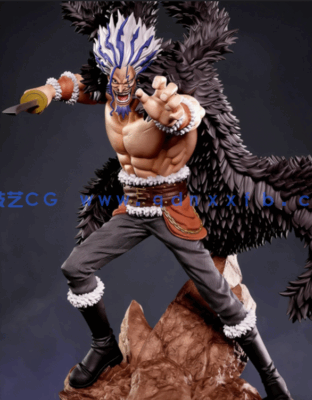 [3D打印人物] 洛克斯·D·吉贝克Rocks D Xebec《海贼王》动漫角色雕刻手办3D(图1)