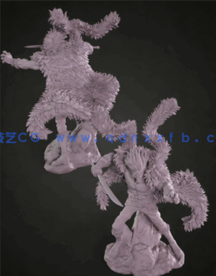 [3D打印人物] 洛克斯·D·吉贝克Rocks D Xebec《海贼王》动漫角色雕刻手办3D(图5)