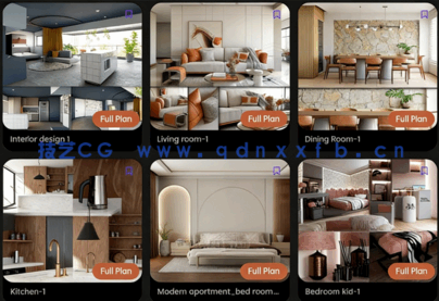 [室内设计] Blender高质量室内家具设计场景3D模型 第五季(图1)