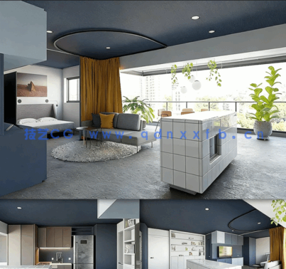 [室内设计] Blender高质量室内家具设计场景3D模型 第五季(图2)