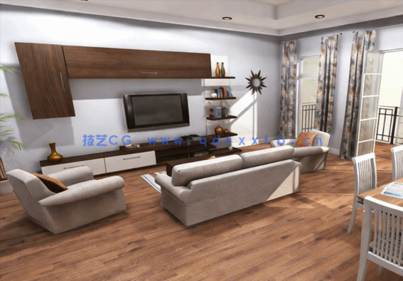 [室内设计] Reallusion Iclone家庭客厅卧室厨房饭厅等室内场景3D模型合集(图4)