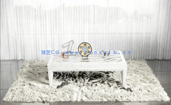 客厅茶几地毯3D模型 Evermotion – Archmodels Vol.202 (3DS MAX格式)(图3)